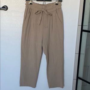 Paper bag waist trousers